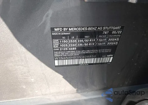 2022 Mercedes-Benz Gla Gla 250 from USA, damaged, VIN W1N4N4HB5NJ408858